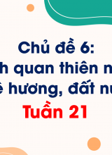 Chủ đề 6 Cảnh quan thiên nhiên quê hương, đất nướcTuần 21